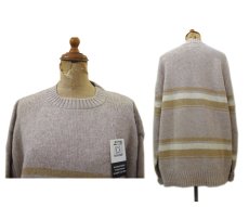 画像2: "TOWN & COUNTRY" Shetland Wool Crew Neck Sweater　Dead Stock　BEIGE　size L (表記 XL) (2)