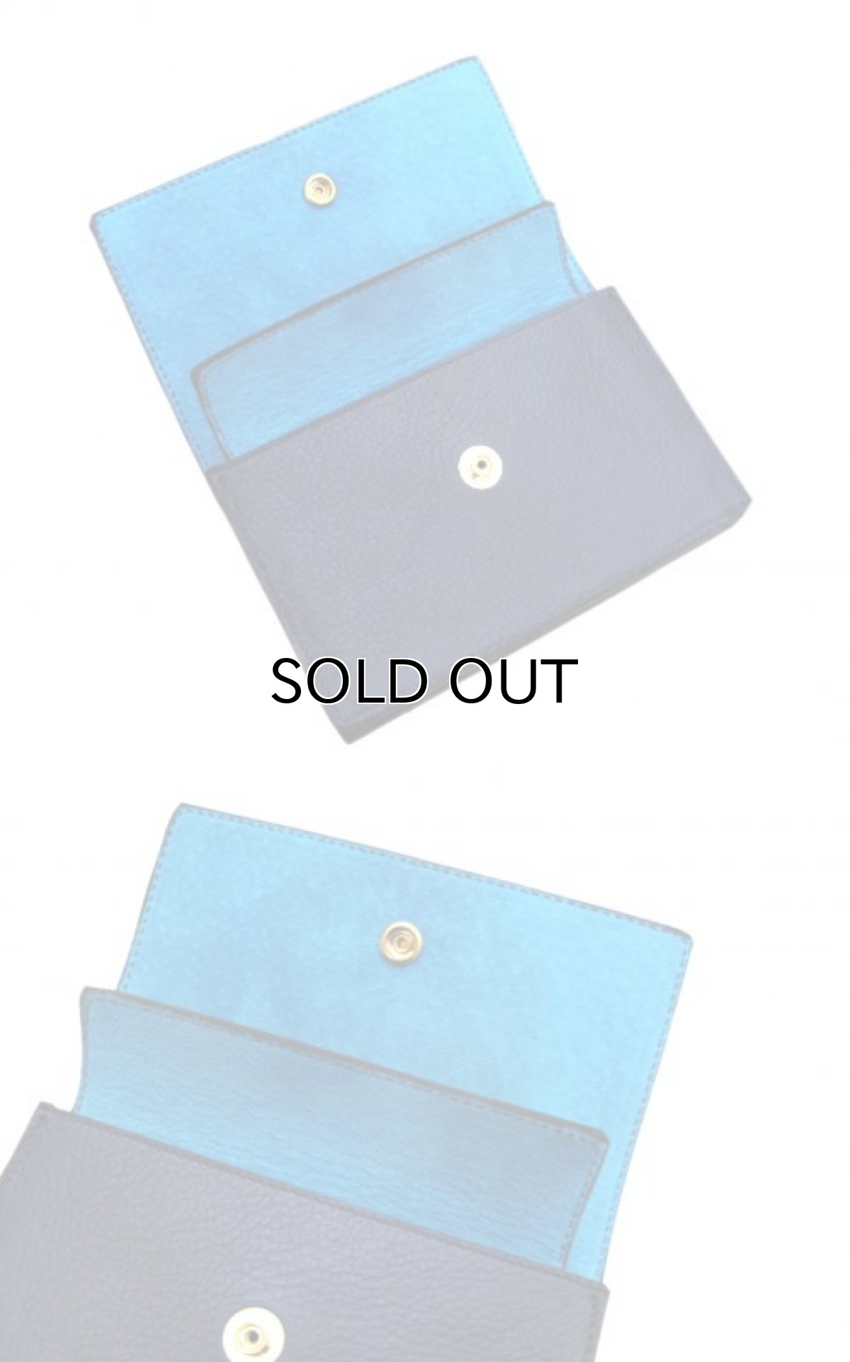 画像5: "JUTTA NEUMANN" Leather Wallet "the Waiter's Wallet" Medium Size　color : Navy / Sky Blue (5)