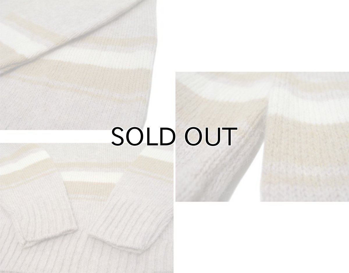 画像4: "TOWN & COUNTRY" Shetland Wool Crew Neck Sweater　Dead Stock　BEIGE　size L (表記 XL) (4)
