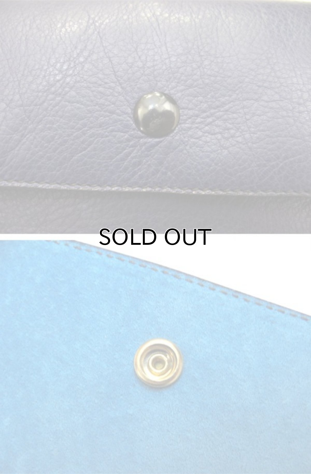 画像4: "JUTTA NEUMANN" Leather Wallet "the Waiter's Wallet" Medium Size　color : Navy / Sky Blue (4)