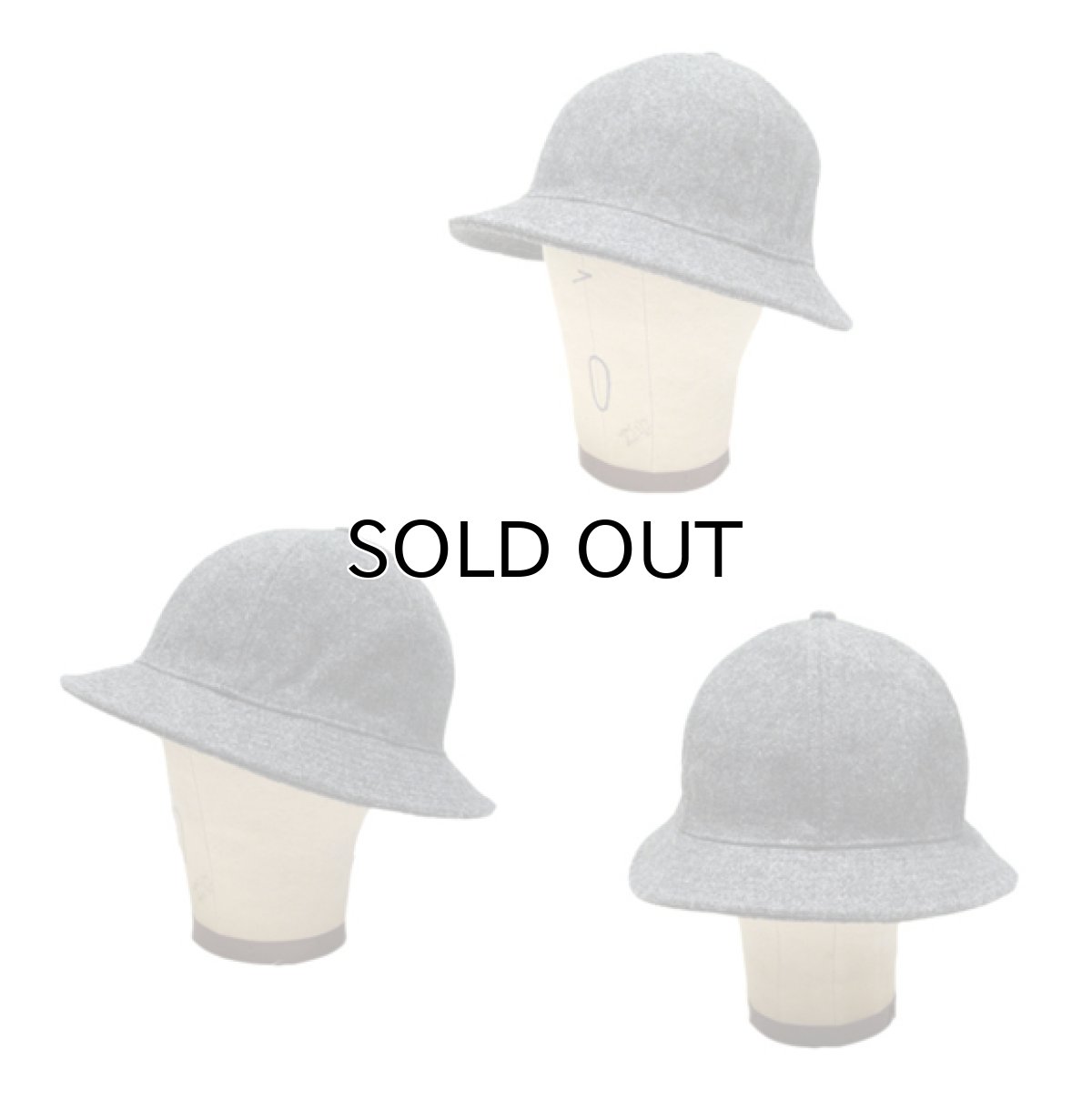 画像2: NEW YORK HAT CO. WOOL HAT GREY (2)