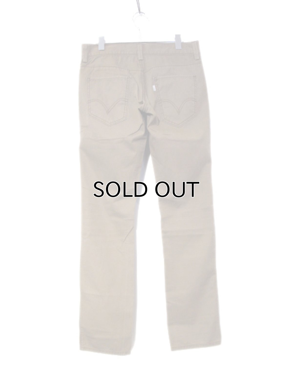 画像2: Levi's 511 Cotton Skinny Pants　BEIGE　size w 32 inch (表記 w30 L32) (2)
