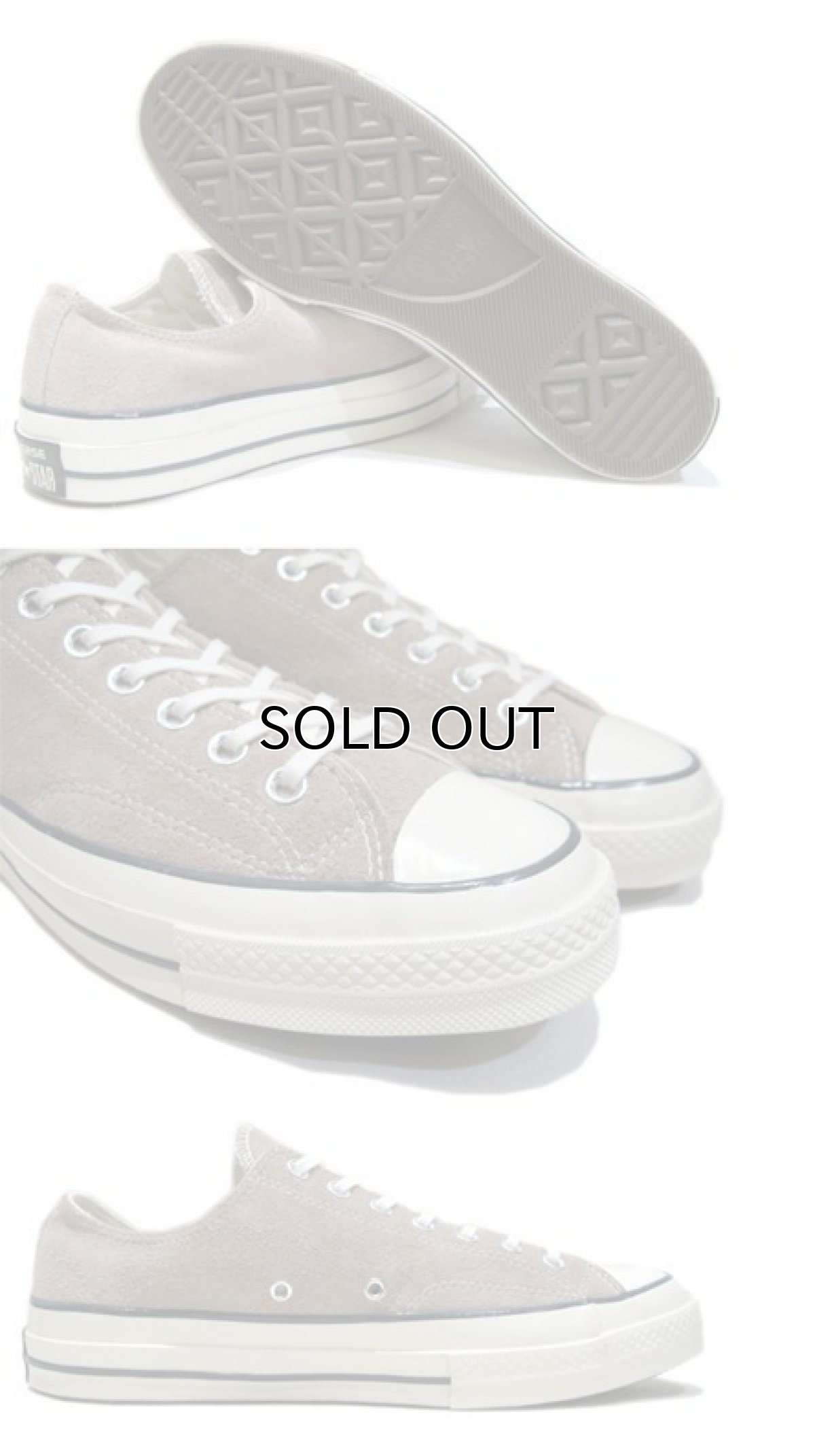 画像3: NEW Converse "Chuck Tailor Premium" Low-Cut Suede Sneaker GREY size 8.5 / 10 (3)