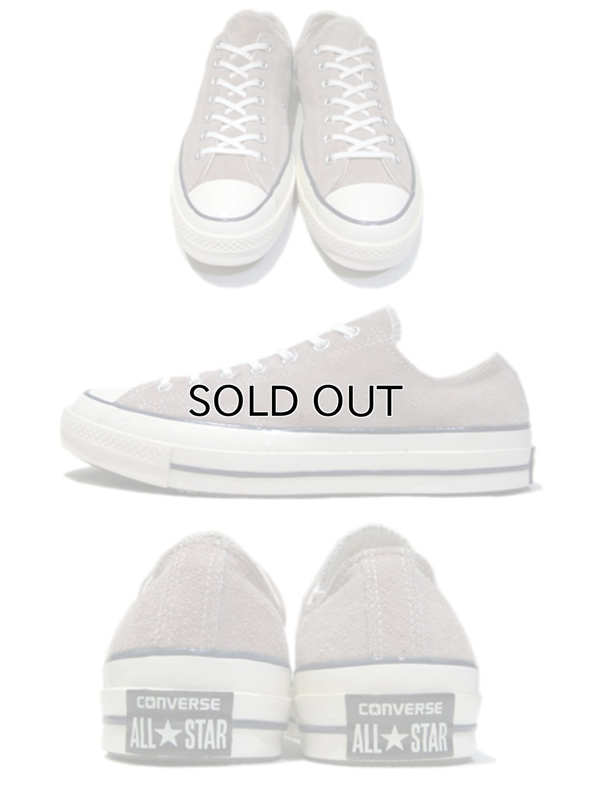 画像2: NEW Converse "Chuck Tailor Premium" Low-Cut Suede Sneaker GREY size 8.5 / 10 (2)
