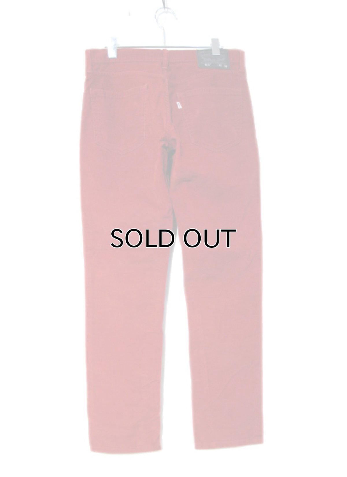 画像2: Levi's 511 Corduroy Skinny Pants　RED　size w 33.5 inch (表記 w32 L30) (2)