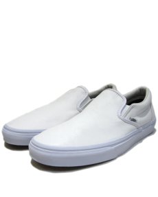 画像1: NEW "VANS" Leather Slip-On　WHITE　size 10 1/2 (1)