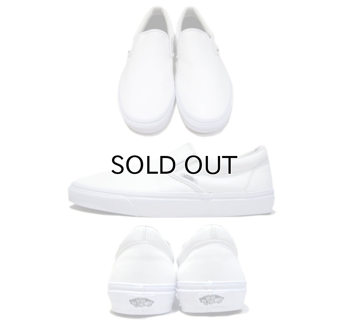 画像2: NEW "VANS" Leather Slip-On WHITE size 10 1/2 (2)
