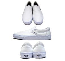 画像2: NEW "VANS" Leather Slip-On　WHITE　size 10 1/2 (2)