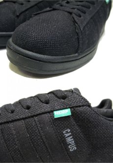 画像6: NEW adidas "CAMPUS" Hemp Sneaker　BLACK　size 9.5 (27.5 cm) (6)