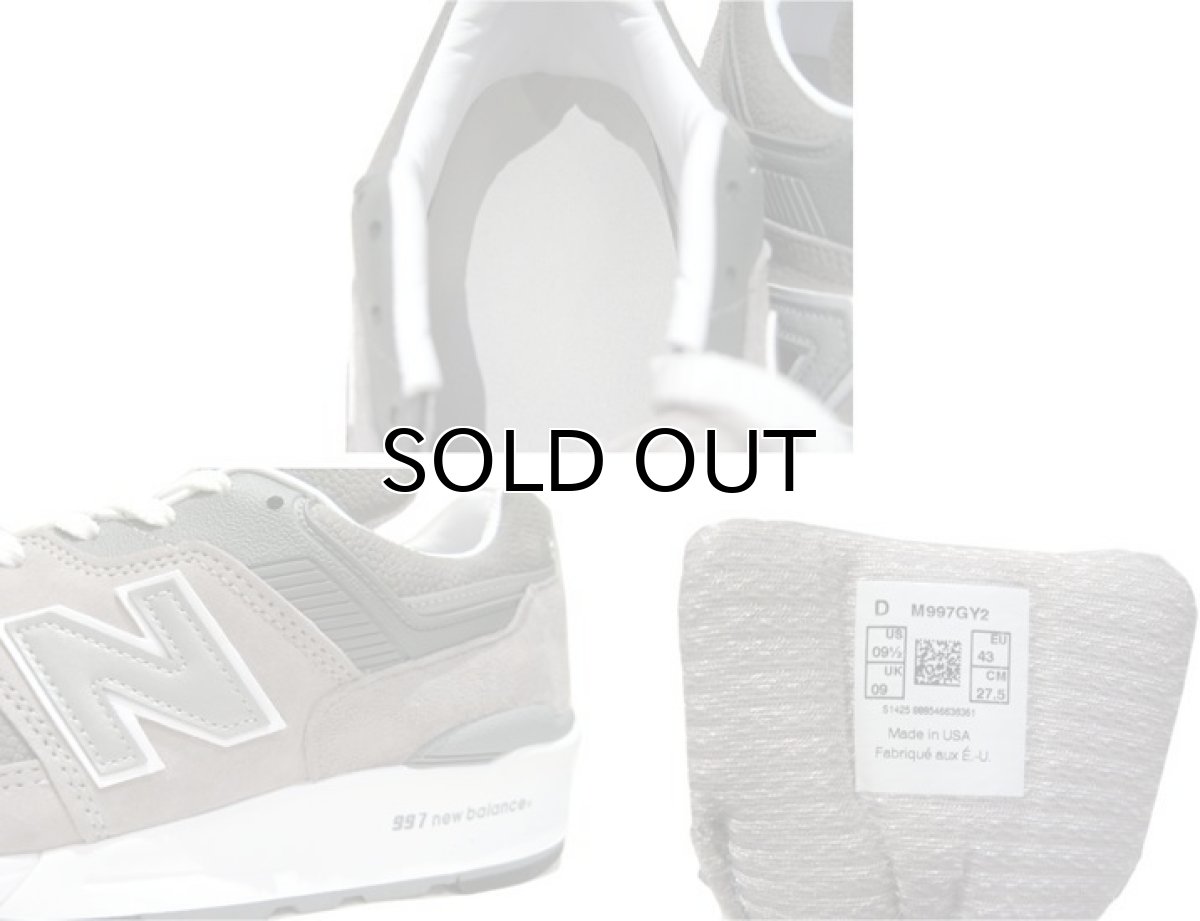 画像4: New Balance 997GY Running Shoes -made in USA- GREY size 9 1/2 (27.5 cm) (4)