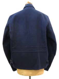 画像2: 1940's "BUCK SKEIN" Cotton Jacket　NAVY　size L (表記 40) (2)