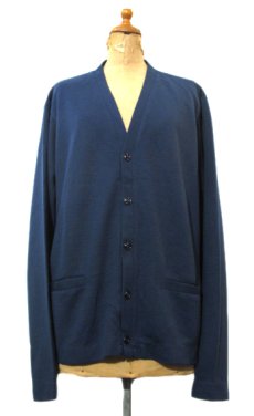 画像1: 1970's U.S.AIR FORCE Acrylic Cardigan　BLUE　size M - L (表記 46) (1)