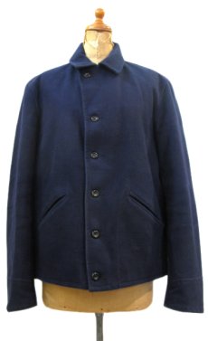 画像1: 1940's "BUCK SKEIN" Cotton Jacket　NAVY　size L (表記 40) (1)