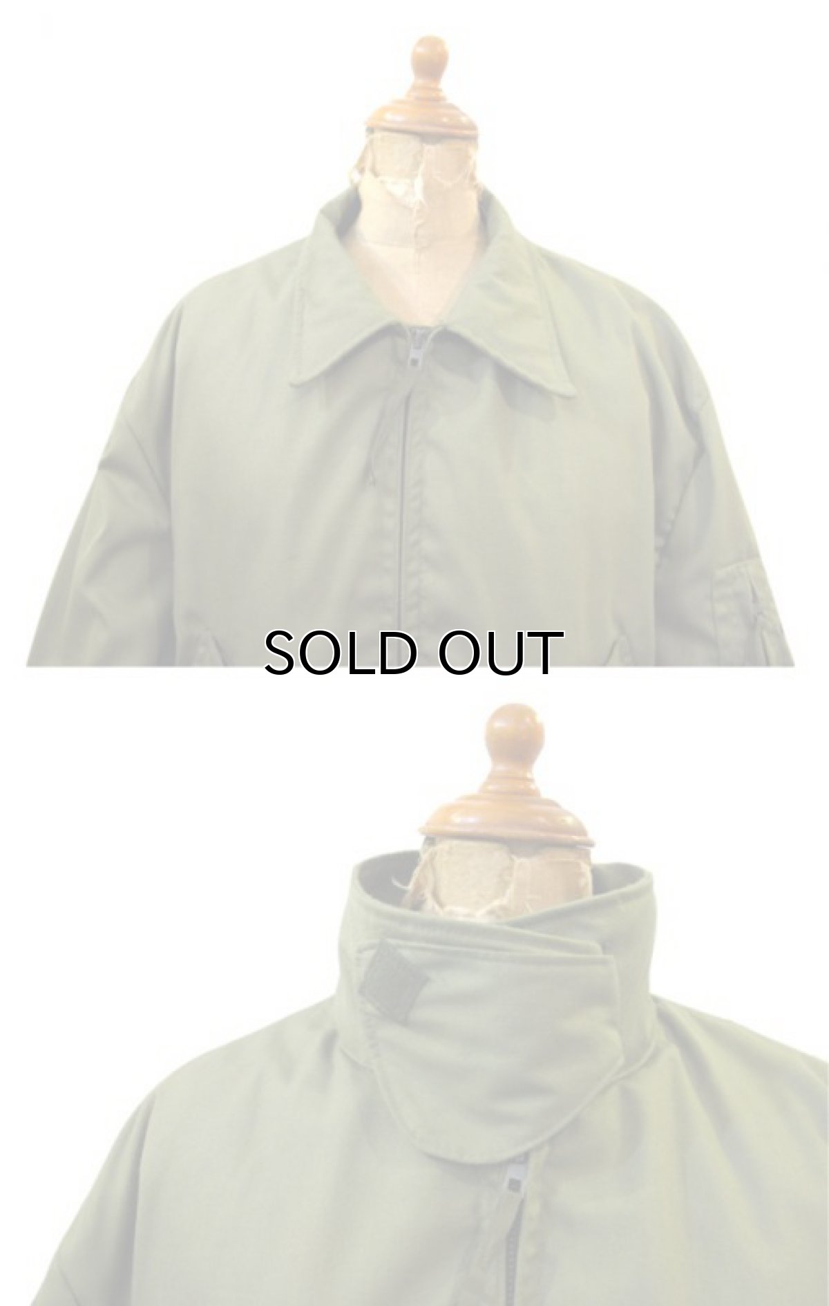 画像3: 1980's U.S.Military Cold Weather Flight Jacket OLIVE size Medium - Regular (3)