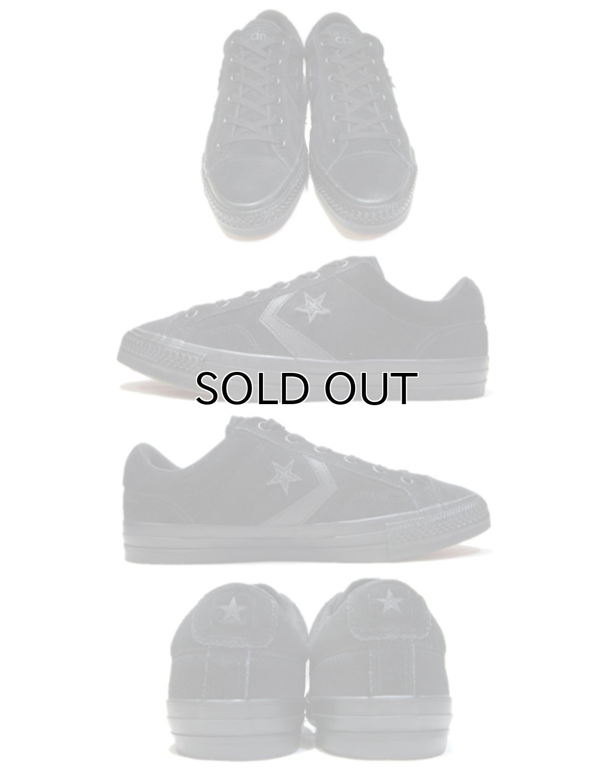 画像2: NEW CONVERSE "STAR PLAYER" Suede Skate Shoes　BLACK　size 9 (2)