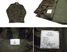 画像3: Tiger Stripe Camouflage L/S Shirts　one-washed　Olive / Black / Brown　size S - M (表記 14 1/2) (3)