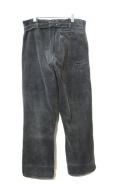 画像2: 1960's Europe Wide Wale Corduroy Trousers　Faded Black　size w 34 inch (2)