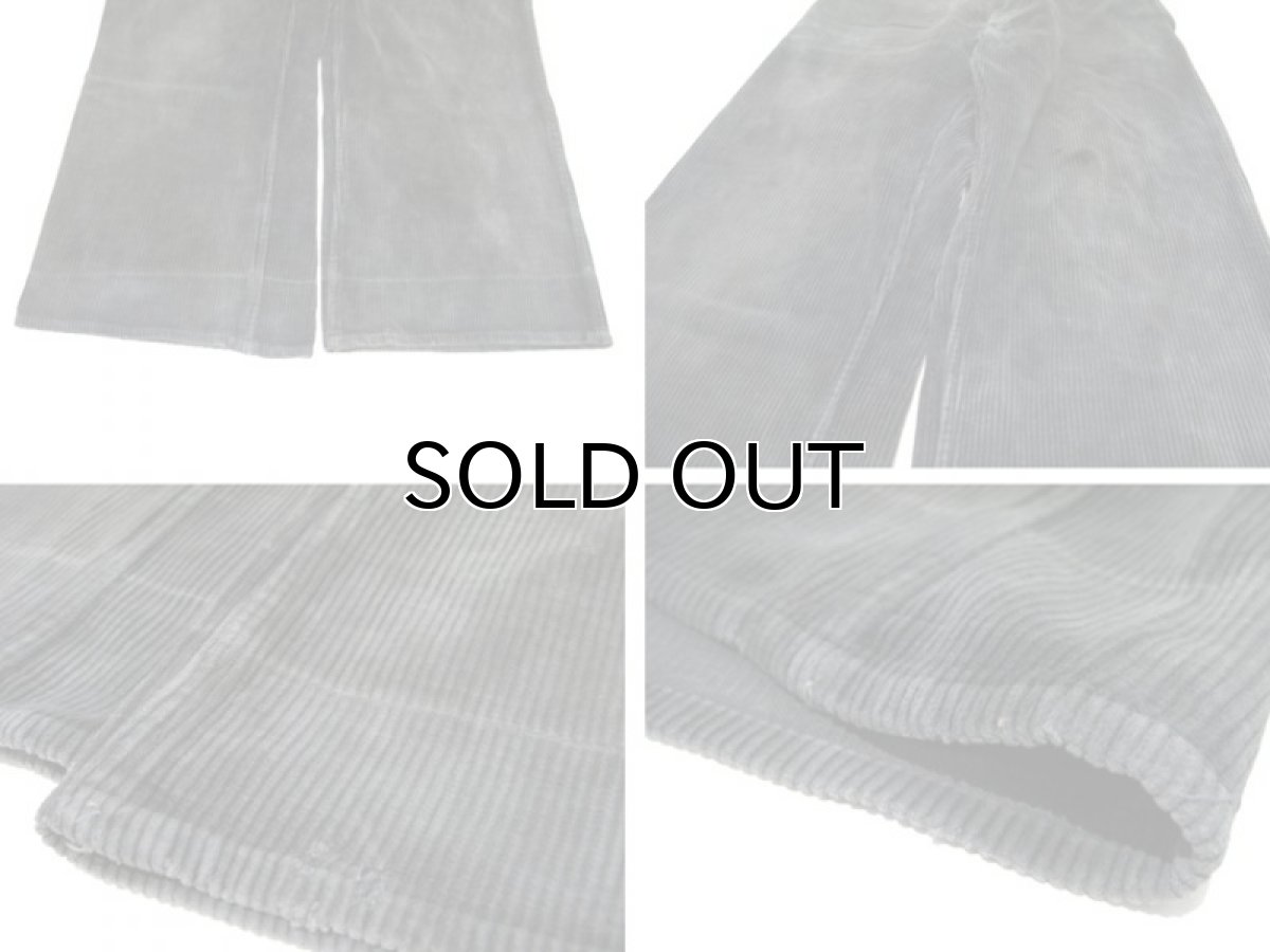 画像6: 1960's Europe Wide Wale Corduroy Trousers　Faded Black　size w 34 inch (6)