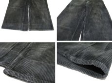 画像6: 1960's Europe Wide Wale Corduroy Trousers　Faded Black　size w 34 inch (6)