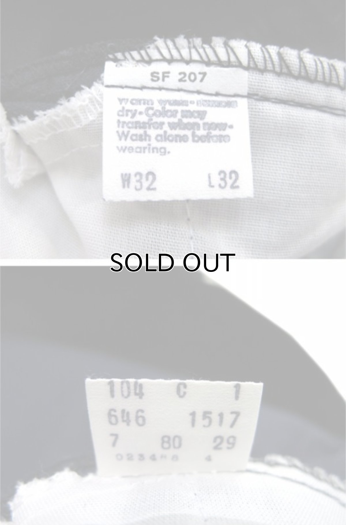 画像5: 1980's~ Levi's 646 Corduroy Pants Dead Stock NOS NAVY size w 32 inch  (表記 32 x 32) (5)