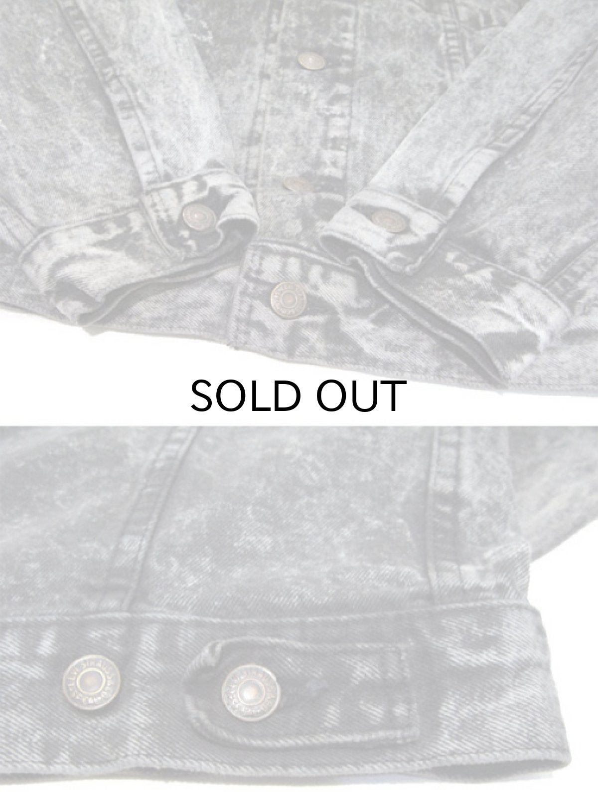 画像4: 1990's Levi's 70507 Chemical Wash Denim Jacket -made in USA-　Black Denim　size S - M (表記 S) (4)