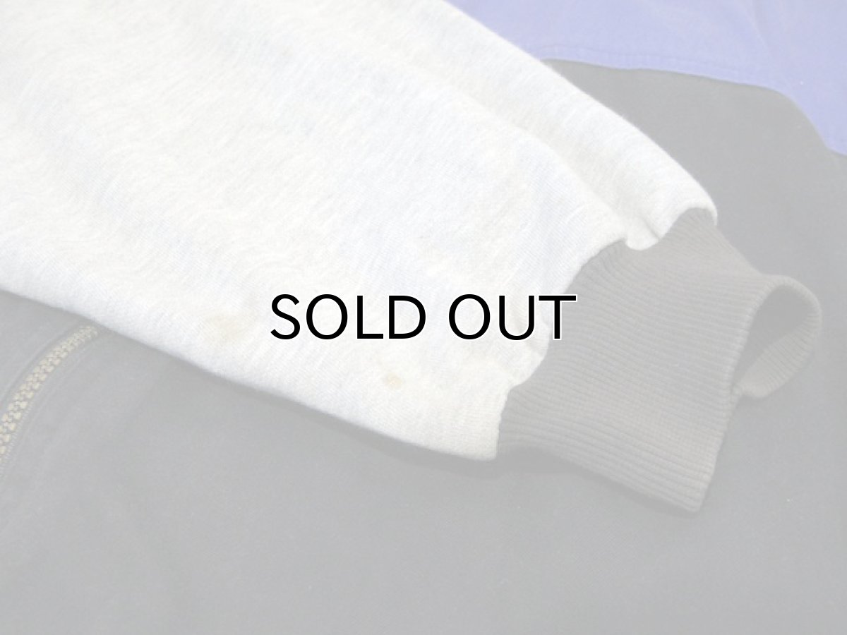 画像8: 1990's "NIKE" Cotton Twill / Sweat 3-tone Zip Up Jacket Black / Purple / Grey size XL (表記 XL) (8)