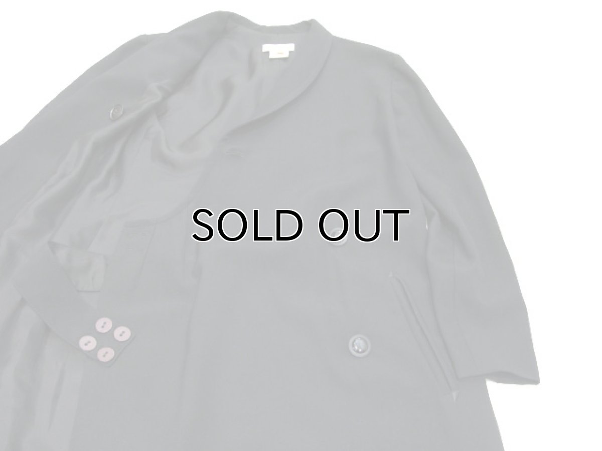 画像6: 1980's GUCCI" Western Design All Wool Long jacket　BLACK　size XS (表記 40) (6)