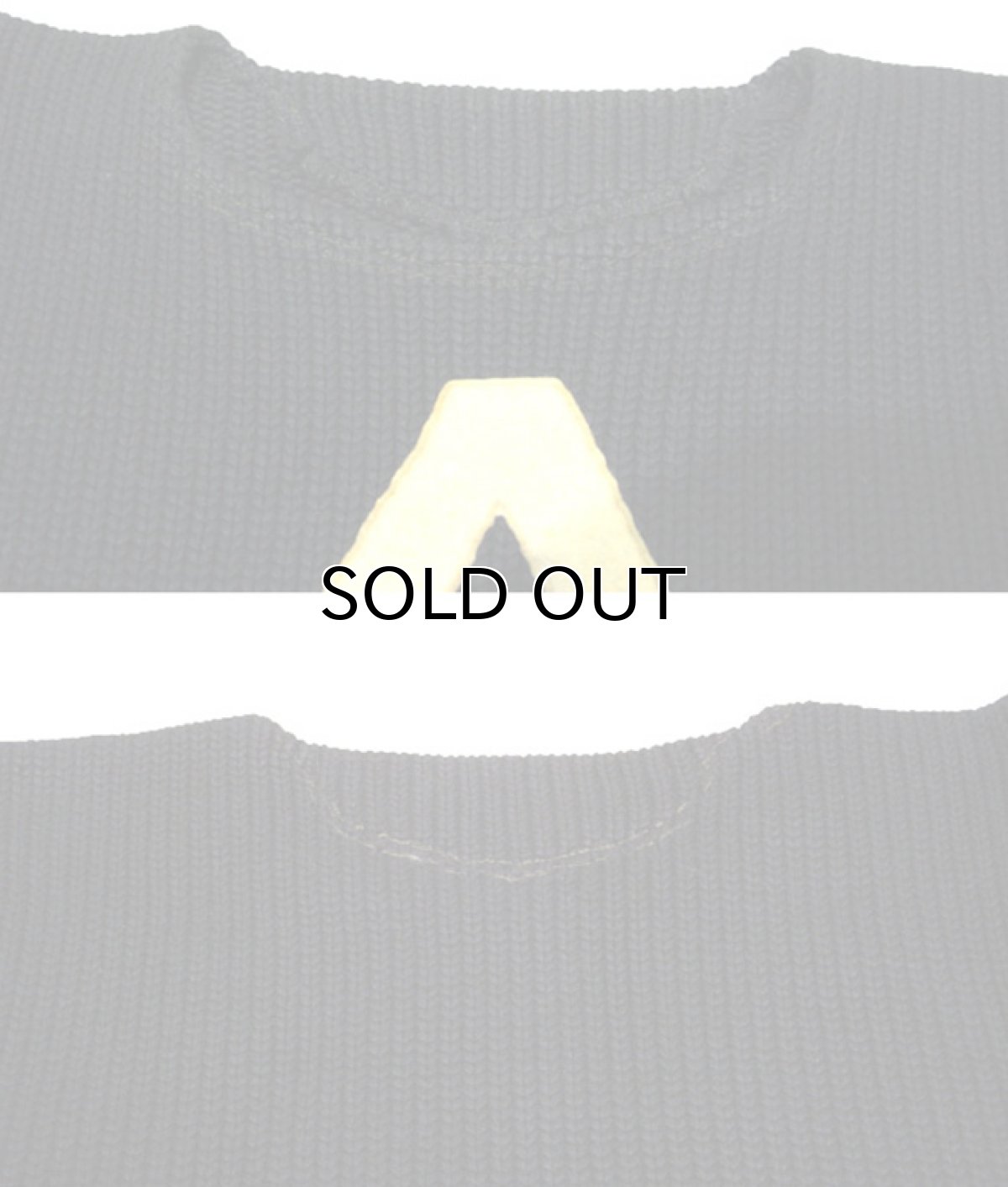 画像5: 1930-40's Low Gauge Sweater with Felt Patch BLACK size S (表記 不明) (5)