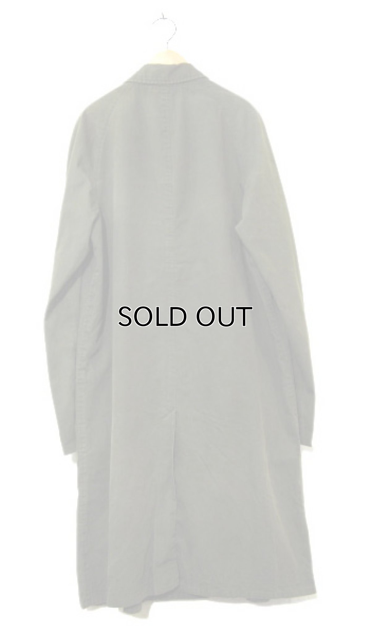 画像2: 1960-70's "Rainfair" Cotton Poplin Soutien Collar Coat　OLIVE　size M - L (表記 不明) (2)