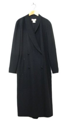 画像1: 1980's GUCCI" Western Design All Wool Long jacket　BLACK　size XS (表記 40) (1)