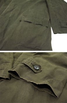 画像8: 1960-70's "Rainfair" Cotton Poplin Soutien Collar Coat　OLIVE　size M - L (表記 不明) (8)