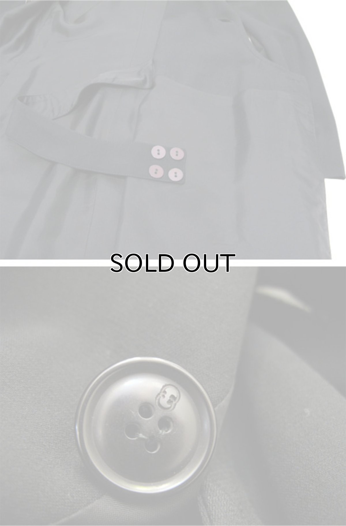 画像8: 1980's GUCCI" Western Design All Wool Long jacket　BLACK　size XS (表記 40) (8)