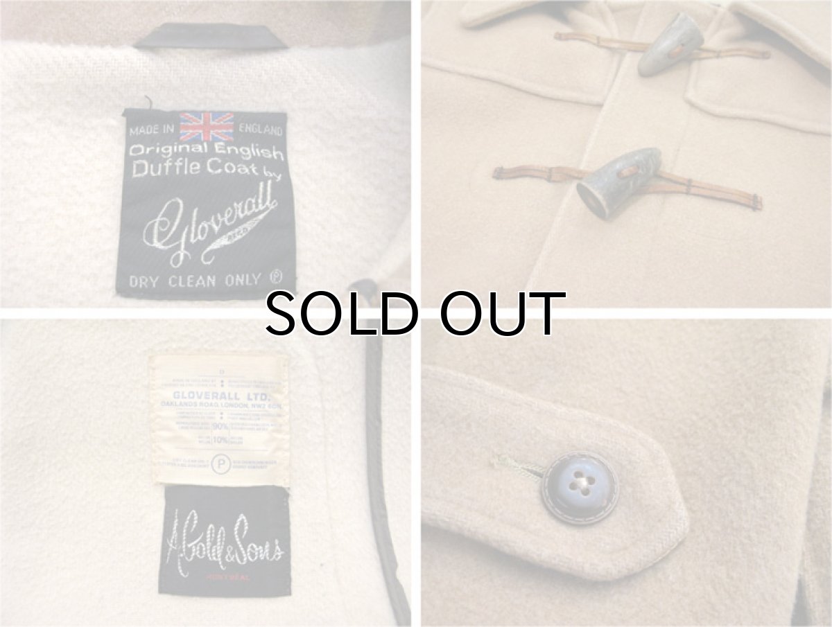 画像4: 1970's~ "GLOVERALL for A Gold Sons" Duffle Coat -made in ENGLAND-　BEIGE　size S (表記 不明) (4)
