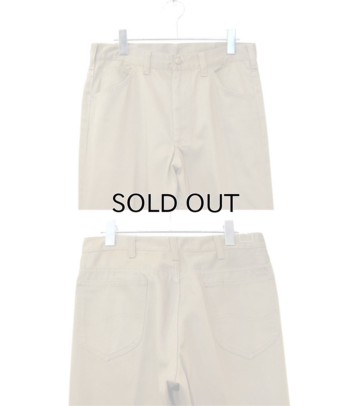 画像4: 1970's "H.D.Lee 100-Z Westerner" Cotton Satin Pants　Moca Brown　size w 31 inch (4)