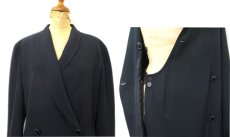 画像3: 1980's GUCCI" Western Design All Wool Long jacket　BLACK　size XS (表記 40) (3)