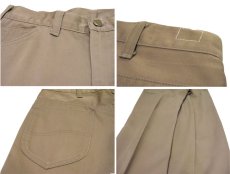 画像6: 1970's "H.D.Lee 100-Z Westerner" Cotton Satin Pants　Moca Brown　size w 31 inch (6)