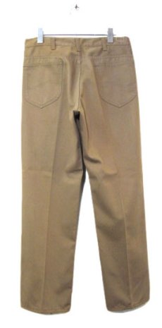 画像2: 1970's "H.D.Lee 100-Z Westerner" Cotton Satin Pants　Moca Brown　size w 31 inch (2)