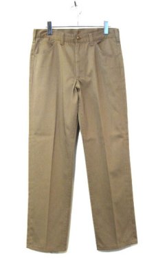 画像1: 1970's "H.D.Lee 100-Z Westerner" Cotton Satin Pants　Moca Brown　size w 31 inch (1)