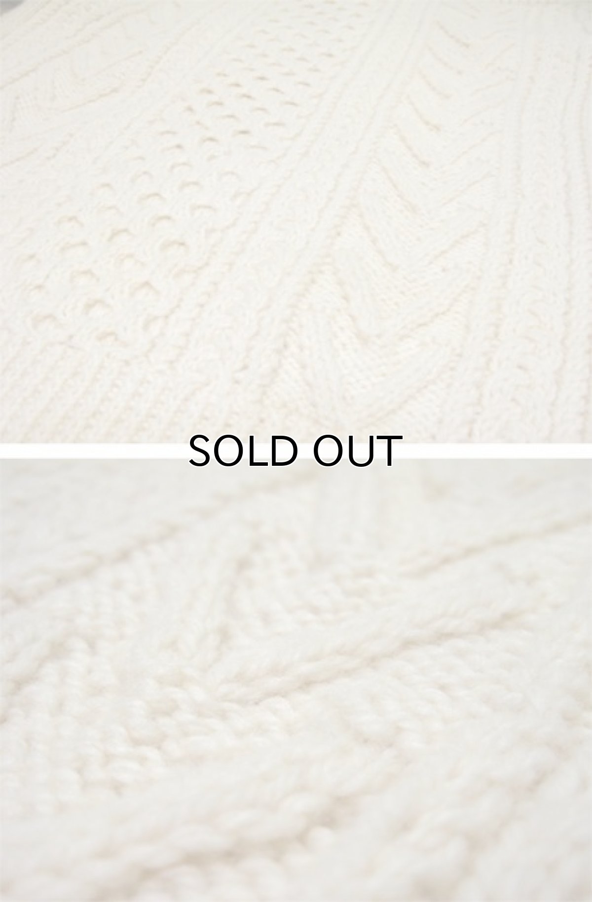 画像6: "GAELTARRA" Fisherman's Hand Knit Sweater -made in IRELAND-　Dead Stock　NATURAL　size XL (表記 42) (6)