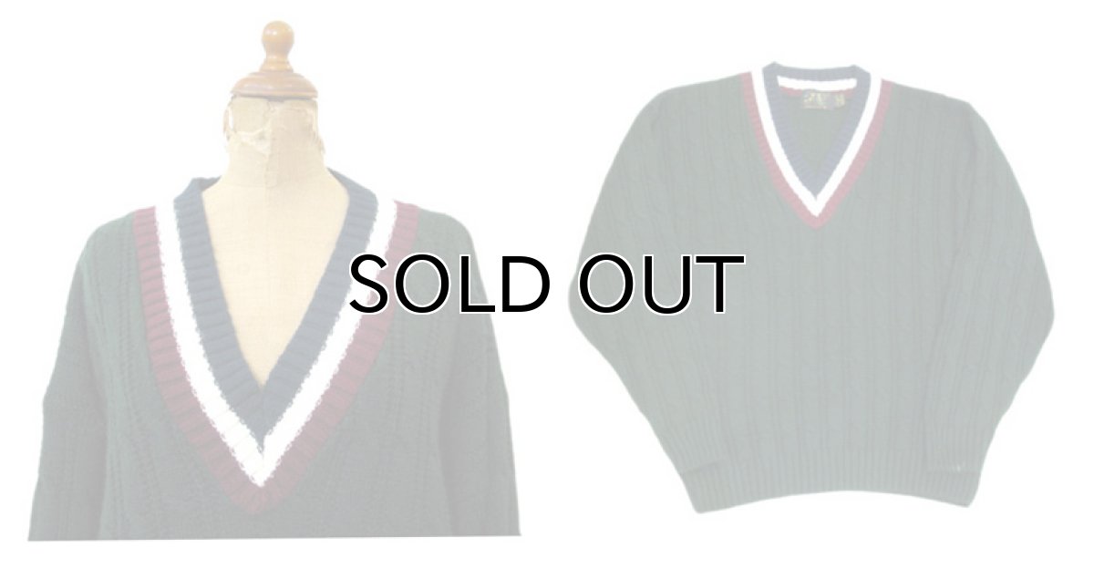 画像3: 1980's "MAGNETIC FORCE" Tilden Sweater -made in USA-　GREEN　size M - L (表記 XL) (3)