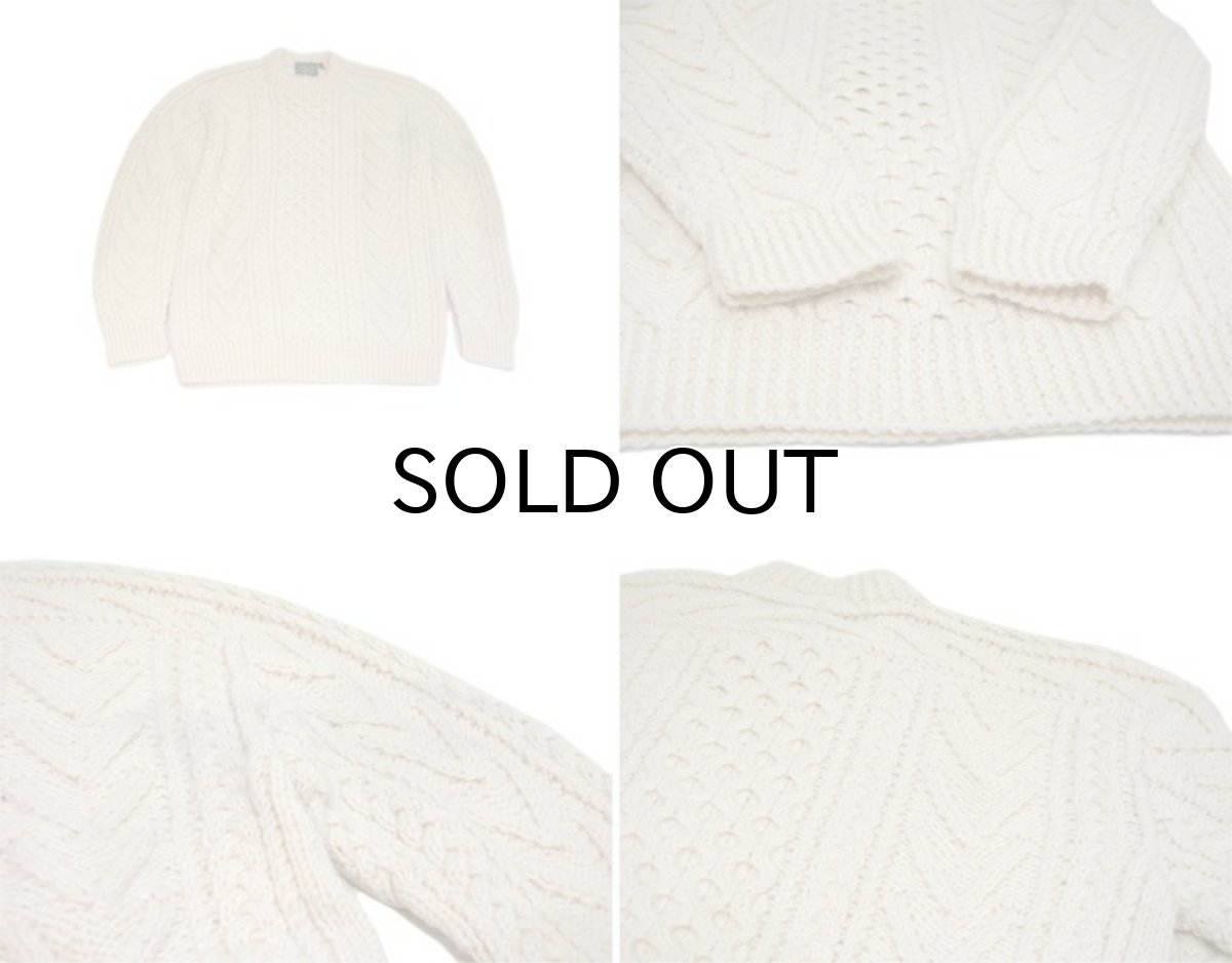 画像5: "GAELTARRA" Fisherman's Hand Knit Sweater -made in IRELAND-　Dead Stock　NATURAL　size XL (表記 42) (5)
