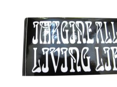 画像3: "IMAGINE ALL THE PEOPLE LIVING LIFE  IN PEACE" Bumper Stickers    (3)