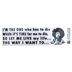 画像1: "Jimi Hendrix" Bumper Stickers      (1)