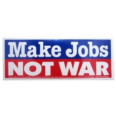 画像1: "Make Jobs NOT WAR" Stickers    (1)