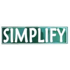 画像1: "SIMPLIFY" Bumper Stickers    (1)