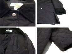 画像5: "L.L.Bean" Corduroy Collar Quilting Jacket　BLACK　size M-L (表記 Lady's Regular / Small) (5)
