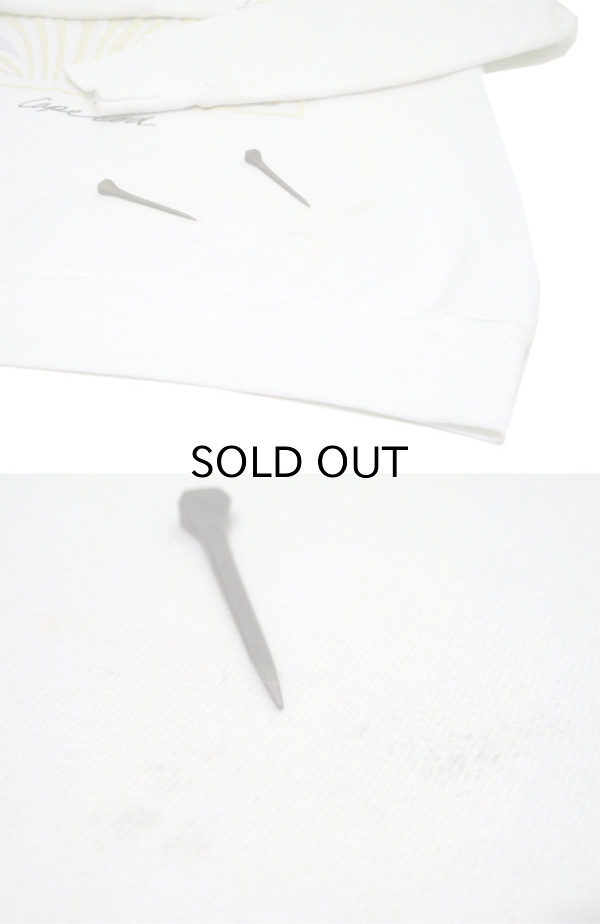 画像6: 1980's FRUIT OF THE ROOM "Cape cod" Crew Neck Sweat Shirts -made in USA- WHITE size M (表記 L) (6)