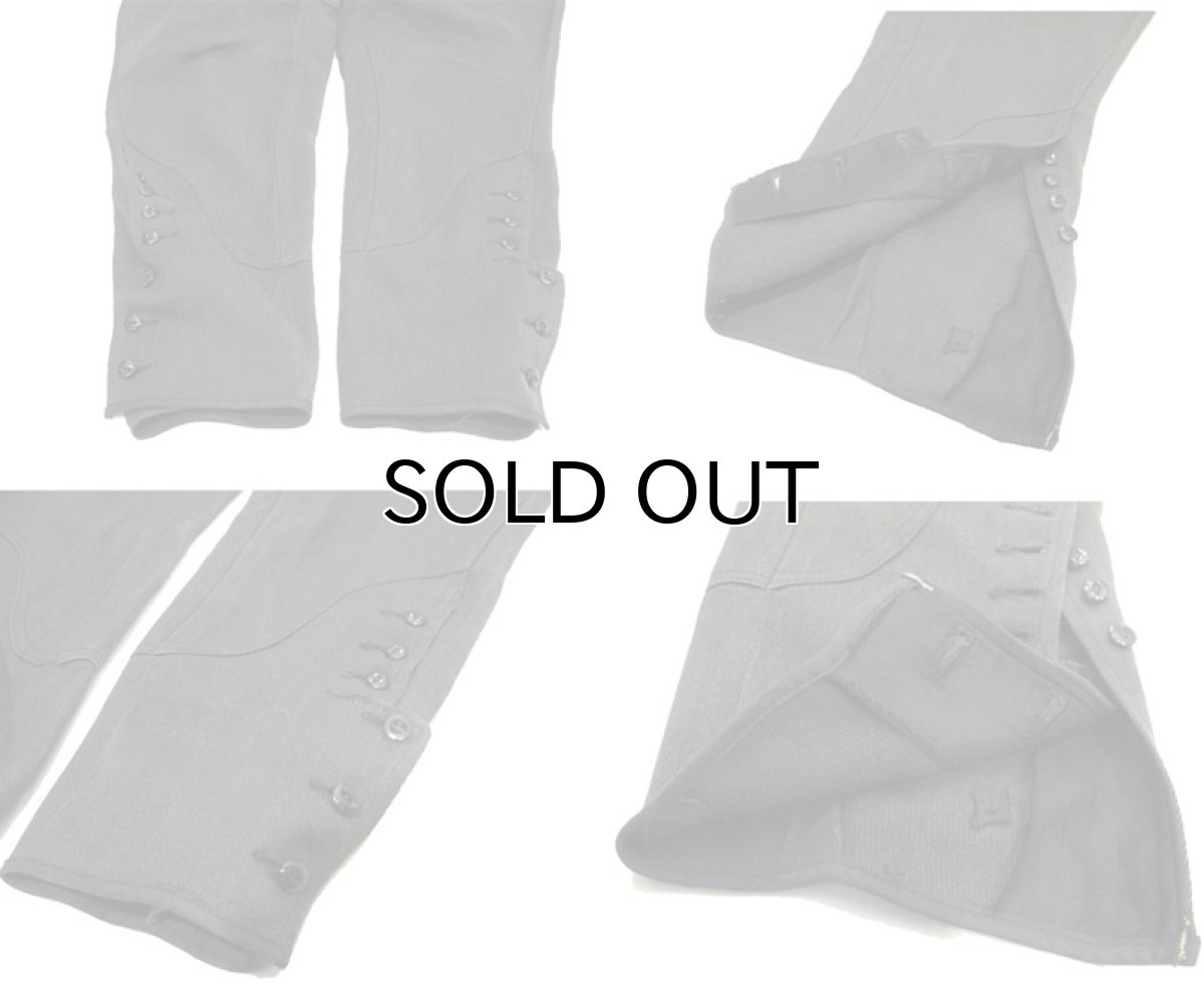 画像6: 1950's "BURLINGTON" Wip Cord Riding Trousers　Charcoal Grey　size w 31 inch (6)