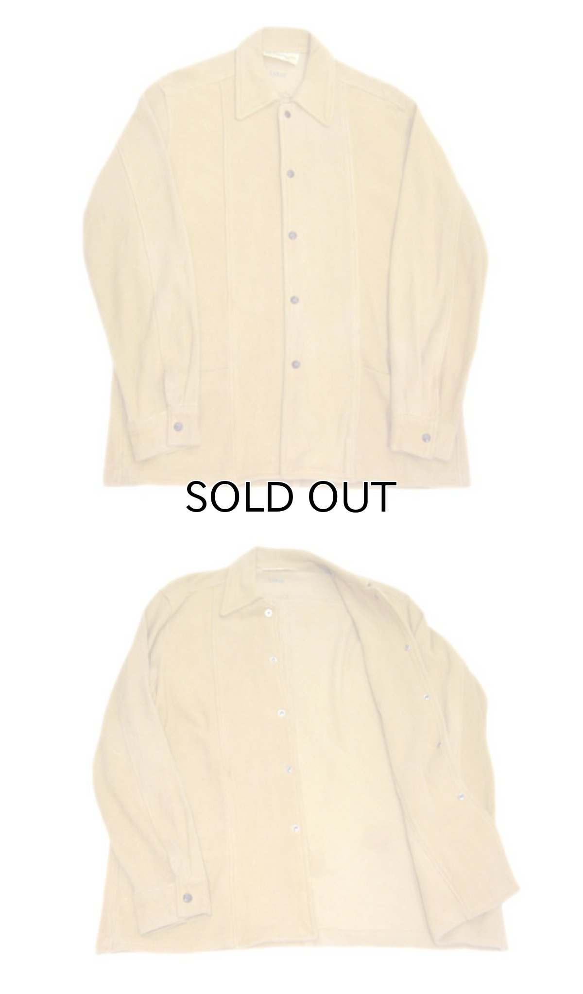 画像5: 1970's~ "Norm Thompson" Suede Leather Jacket　Yellow Beige　size L (表記 L) (5)