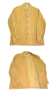 画像5: 1970's~ "Norm Thompson" Suede Leather Jacket　Yellow Beige　size L (表記 L) (5)